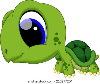 Cute baby turtle cartoon