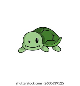 Cute baby turtle illustration design.