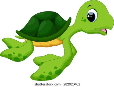 Cute Baby Turtles Stock Vector (Royalty Free) 282020402 | Shutterstock