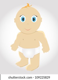 Cute baby vector