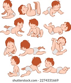 Diseño de iluminación plana con vectores para niños pequeños