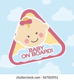 Cute baby Vector illustration
