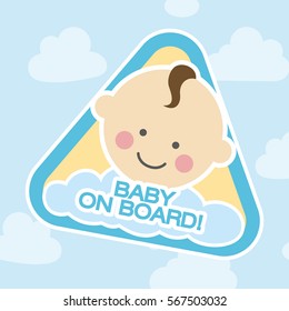 Cute baby Vector illustration
