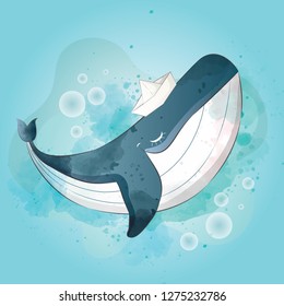 Cute Baby Whale