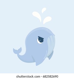 Cute baby whale.