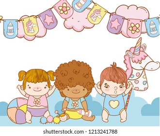 Cute babys cartoon