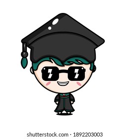 cute bachelor character design image