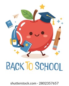 Cute Back to school background