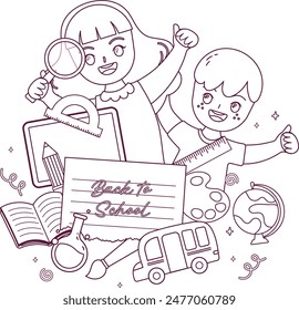 cute back to school coloring page printable for kids education activity