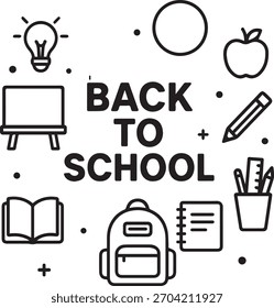 Cute Back To School Illustration