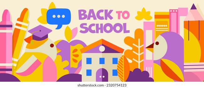 Cute back to school illustration.
Simple, childish, modern design that will make your advertisement or project clearly visible and memorable!