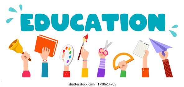 Auf die Plakatvorlage für Schulen mit Text zurück