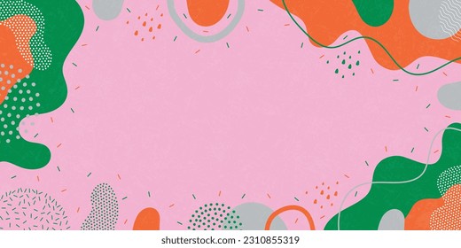 Fondo bonito. Fondo de formas y puntos abstractos. Fondo vectorial.