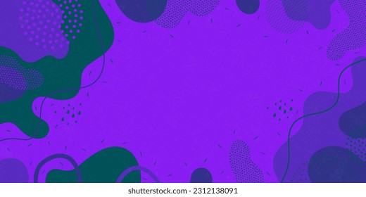 Cute background. Background from abstract shapes and dots. Vector background.