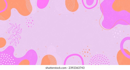Fondo bonito. Fondo de formas y puntos abstractos. Fondo vectorial.
