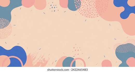 Gerader Hintergrund. Hintergrund aus abstrakten Formen und Punkten. Vektorhintergrund.