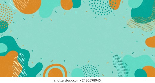 Lindo fondo. Fondo de formas y puntos abstractos. Vector de fondo.