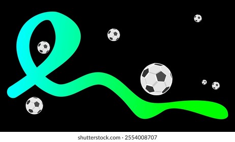 Cute background with balls, perfect for sports theme elements