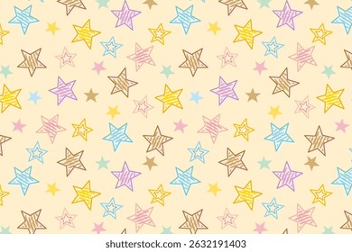 Cute background with beautiful star pattern, suitable background for paper, fabric, wallpaper and others