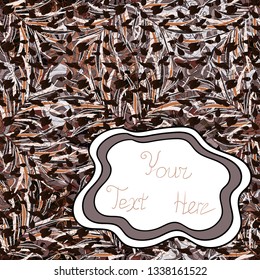 Cute background. It can be used on wallpaper, wrapping boxes, mug prints, baby apparels etc. Vector illustration. Brown, gray and white on colors. Doodles pattern. Nice fabric pattern.
