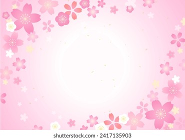 Cute background of cherry blossoms