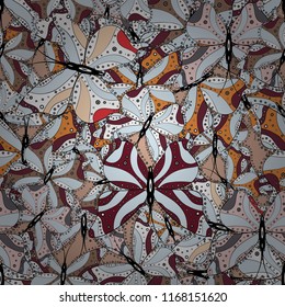 Cute background for design of fabric, paper, wrappers and wallpaper. Vector illustration. Seamless pattern with butterfly on gray, white and black background.