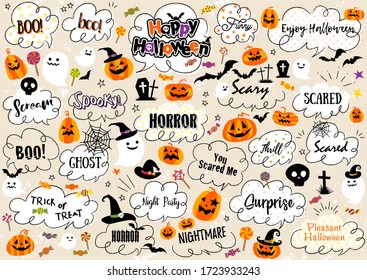 Cute background design for Halloween