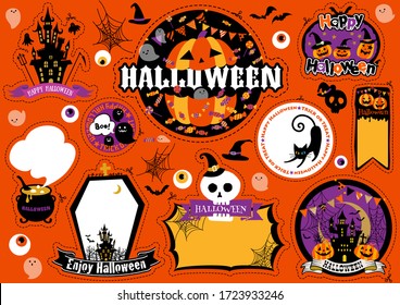 Cute background design for Halloween