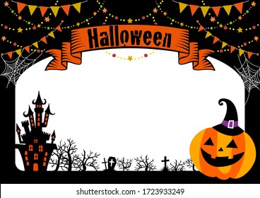 Cute background design for Halloween