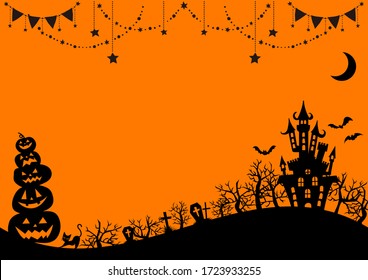 Cute background design for Halloween