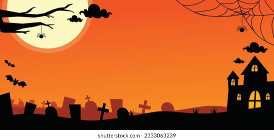 Cute background design for Halloween