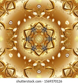 Cute background. Doodles pattern. Vector illustration. It can be used on wallpaper, wrapping boxes, mug prints, baby apparels etc. Nice fabric pattern. Brown and beige on colors.