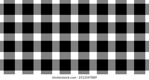 Cute background fabric pattern, path check texture tartan. Premium seamless textile vector plaid in gray and black colors palette.
