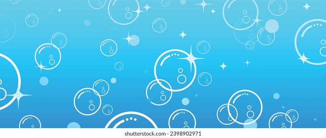 cute background with flying soap bubbles