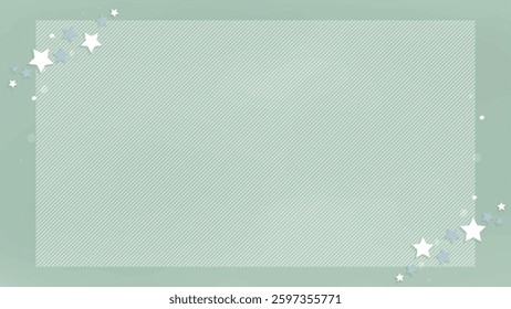 Cute background frame illustration of stars and stripes
