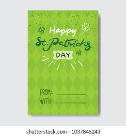 Cute Background For Happy Saint Patricks Day Doodle Greeting Card Design Vector Illustration