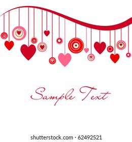 Cute background with hearts