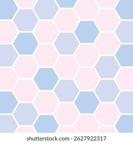 Cute background illustration of a square honeycomb pattern