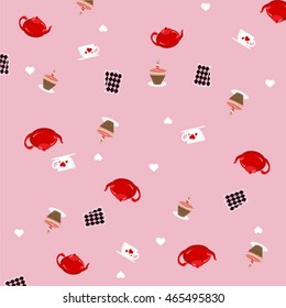 Cute Background Pink concept alice