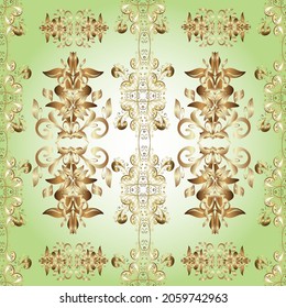 Cute background. Seamless geometric pattern. Vector. Cute texture. Pictures in brown, beige and neutral colors. Vintage background.