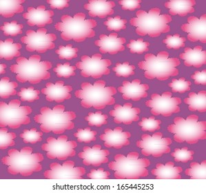Cute background wallpaper with pink clouds, great for valentine's day decoration