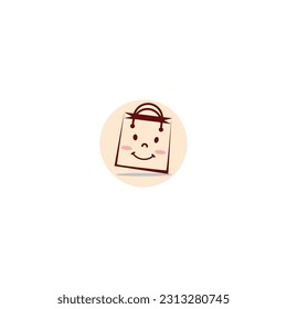 cute bag logo icon design illustration