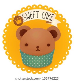 Cute bakery badge and label - Vector file EPS10