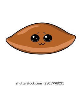 Cute bakery, funny food, pie, bun