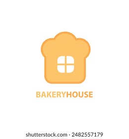 Cute Bakery Logo Template for Bakers, Bakeries, Bread Cafes and Dessert Shops 