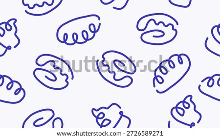 Cute bakery pattern background vector design