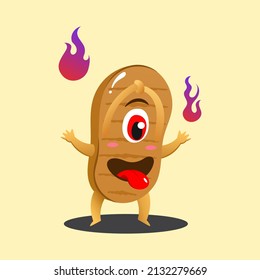 Cute Bakezori Japanese Character Vector Design