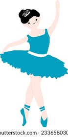 
Cute Ballerina Dancing Ballet 4