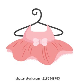 Cute Ballerina Dress Illustration Vector