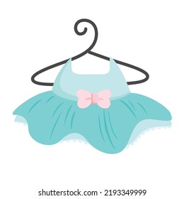 Cute Ballerina Dress Illustration Vector